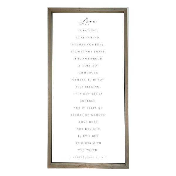 24x48 Thin Oak | White Canvas