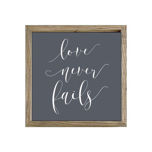 16x16 Thin Oak | Charcoal Canvas