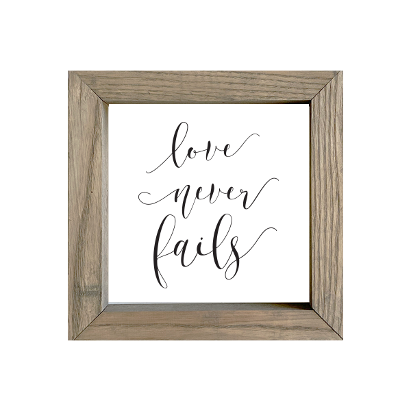 8x8 Thin Oak | White Canvas