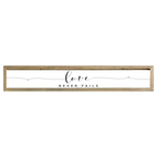 41x7 Thin Oak | White Canvas