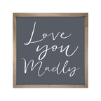 24x24 Thin Oak | Charcoal Canvas