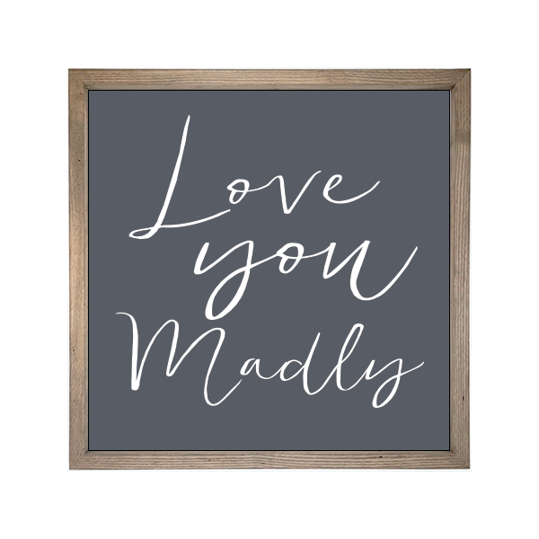 24x24 Thin Oak | Charcoal Canvas