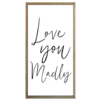 35x18 Thin Oak | White Canvas