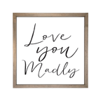 24x24 Thin Oak | White Canvas