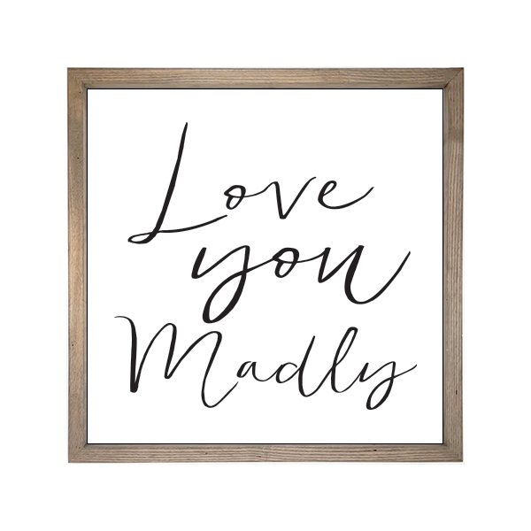 24x24 Thin Oak | White Canvas