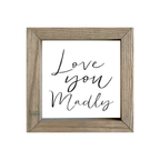 8x8 Thin Oak | White Canvas