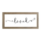 16x7 Thin Oak | White Canvas