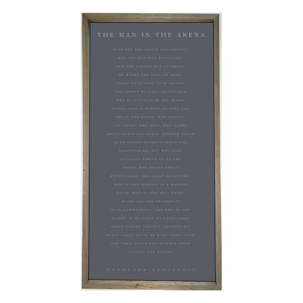 24x48 Thin Oak | Charcoal Canvas