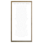 35x18 Thin Oak | White Canvas