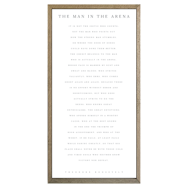 35x18 Thin Oak | White Canvas