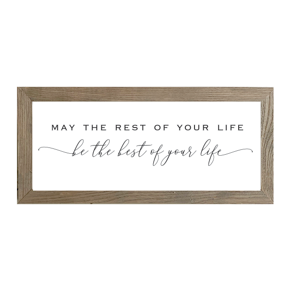 16x7 Thin Oak | White Canvas