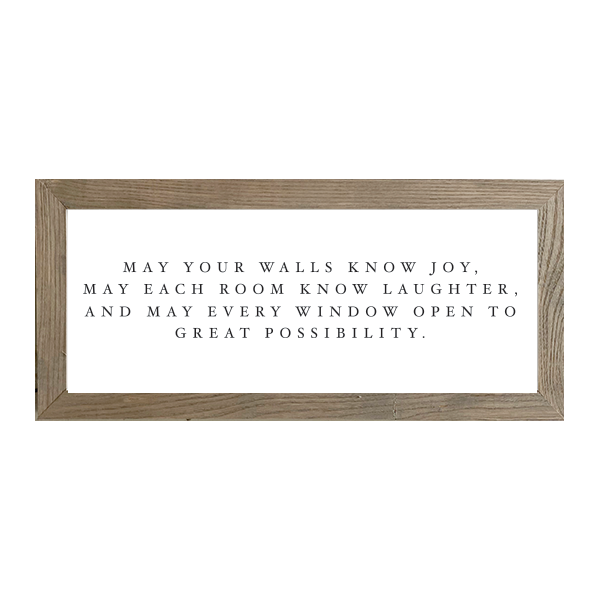 16x7 Thin Oak | White Canvas