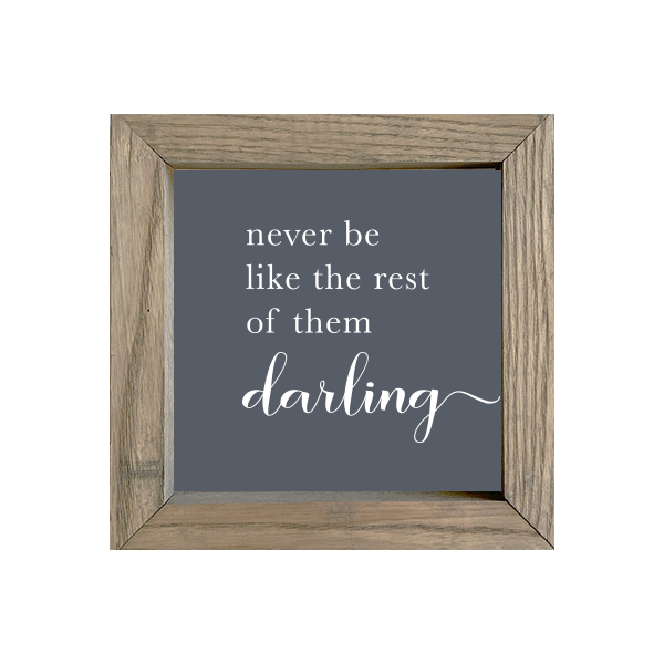 8x8 Thin Oak | Charcoal Canvas