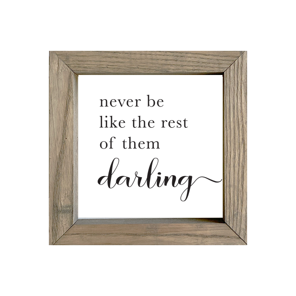 8x8 Thin Oak | White Canvas