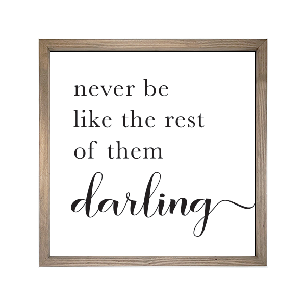 24x24 Thin Oak | White Canvas