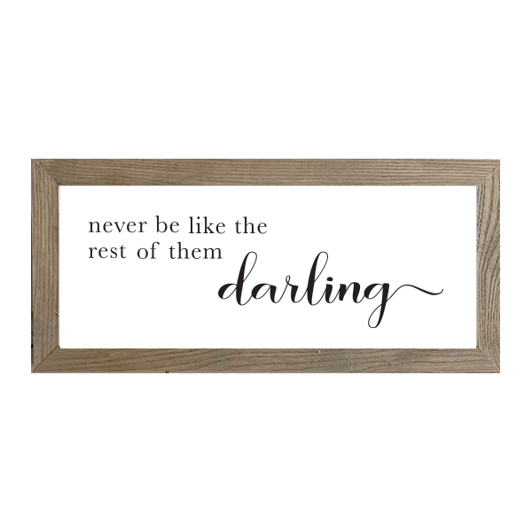 16x7 Thin Oak | White Canvas