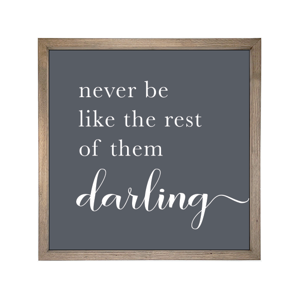 24x24 Thin Oak | Charcoal Canvas