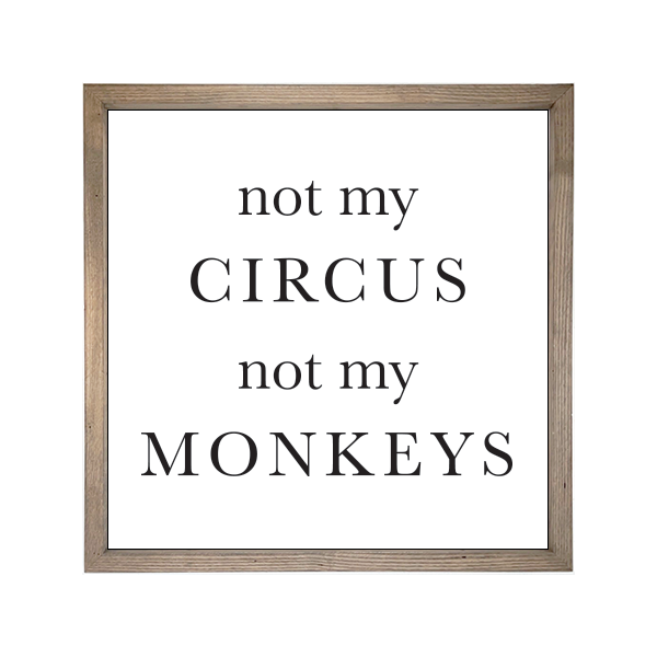 24x24 Thin Oak | White Canvas