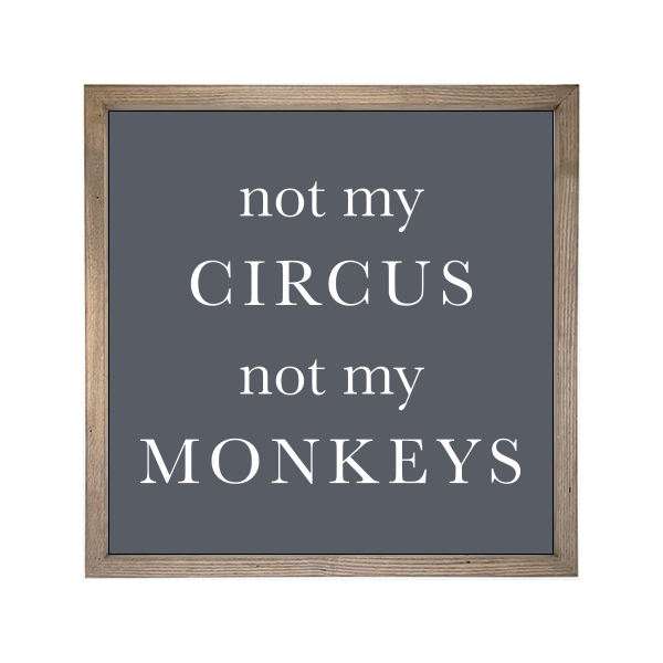 24x24 Thin Oak | Charcoal Canvas