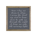 16x16 Thin Oak | Charcoal Canvas