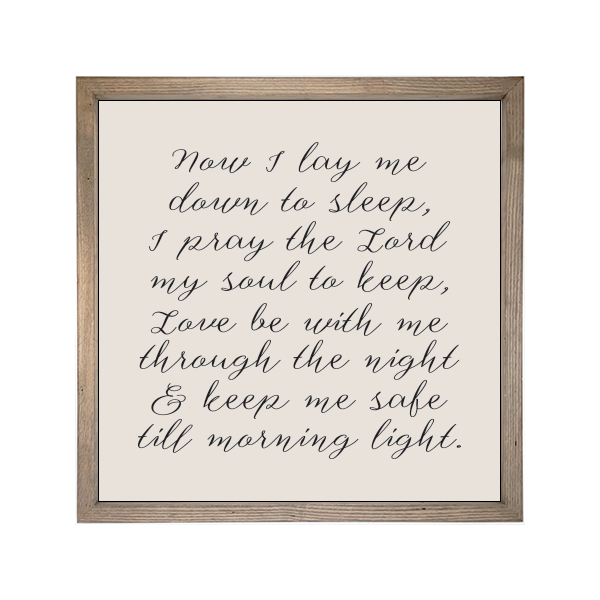 24x24 Thin Oak | Natural Canvas