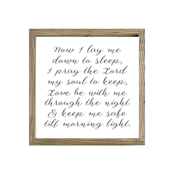 16x16 Thin Oak | White Canvas