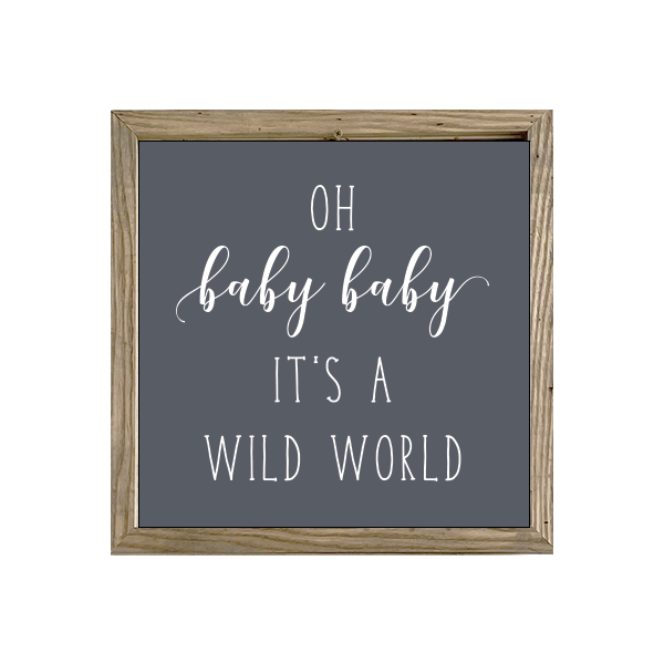 16x16 Thin Oak | Charcoal Canvas