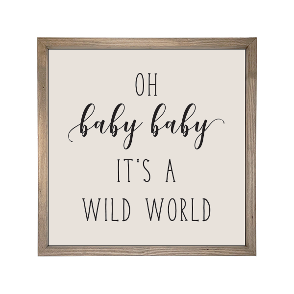 24x24 Thin Oak | Natural Canvas