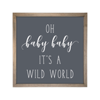 24x24 Thin Oak | Charcoal Canvas