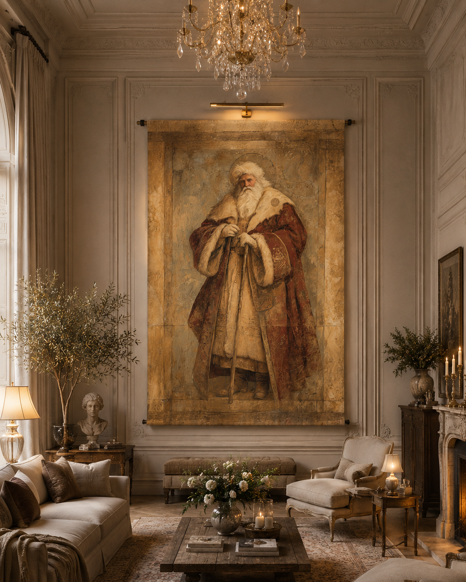 Old World Santa Scroll