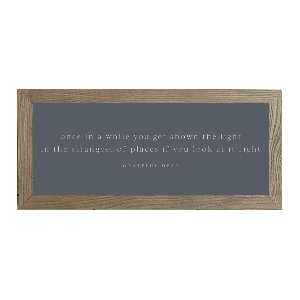 16x7 Thin Oak | Charcoal Canvas