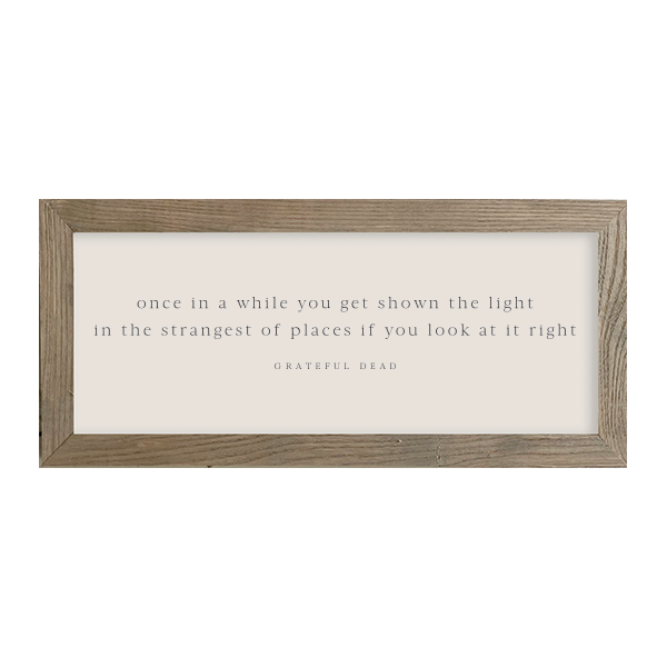 16x7 Thin Oak | Natural Canvas