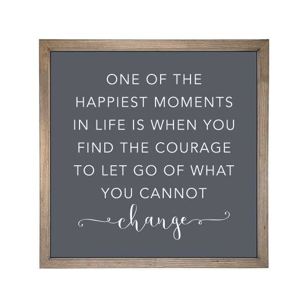 24x24 Thin Oak | Charcoal Canvas