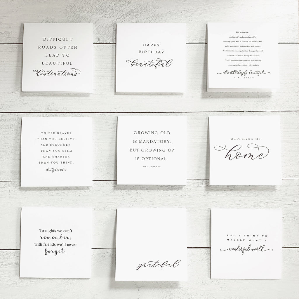 Letterpress Greeting Card