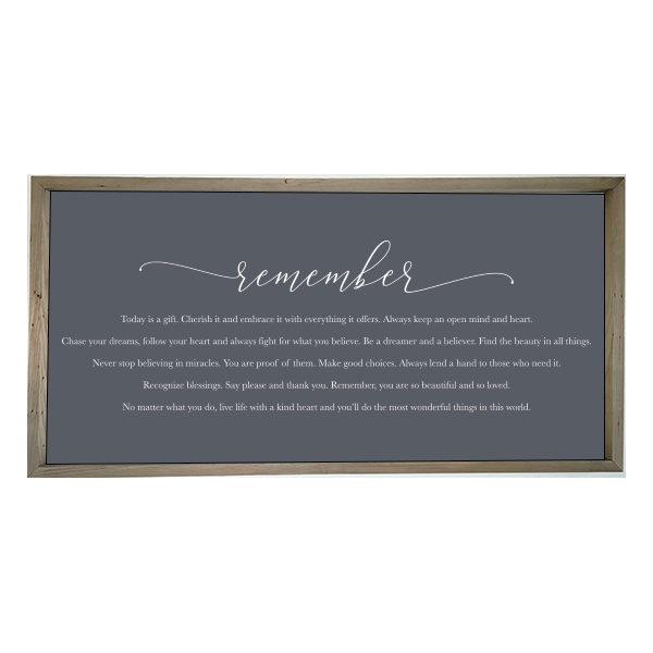 24x48 Thin Oak | Charcoal Canvas