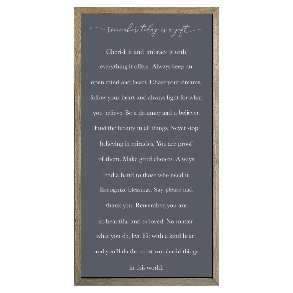 35x18 Thin Oak | Charcoal Canvas