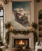 Santa in Sleigh Scroll