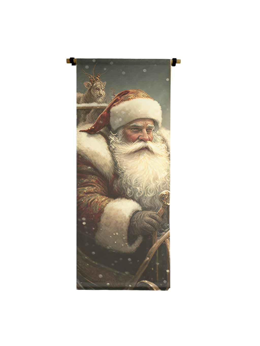 Santa in Sleigh Scroll