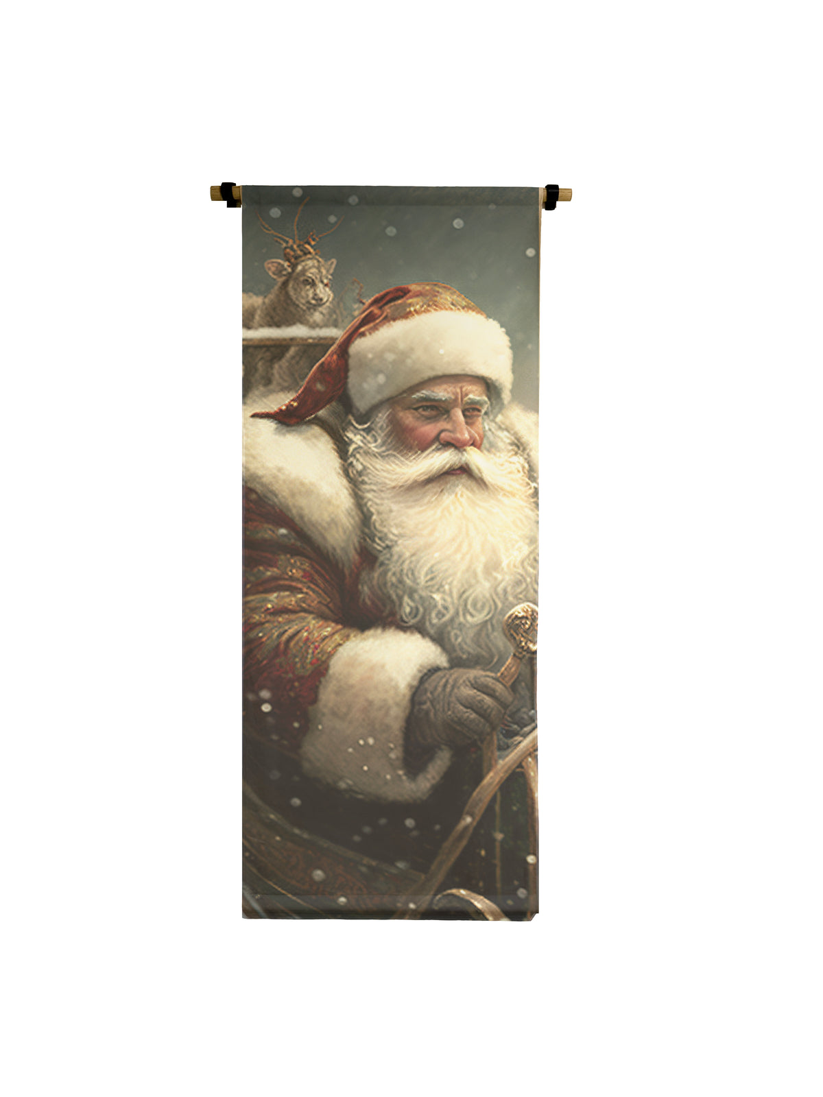 Santa in Sleigh Scroll