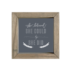 8x8 Thin Oak | Charcoal Canvas