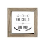 8x8 Thin Oak | White Canvas