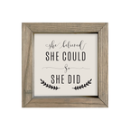 8x8 Thin Oak | Natural Canvas