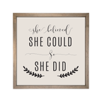 24x24 Thin Oak | Natural Canvas