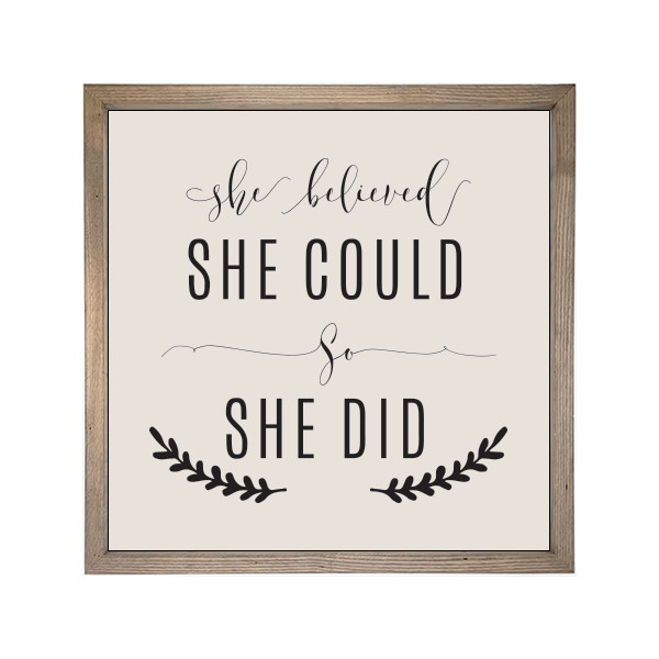 24x24 Thin Oak | Natural Canvas