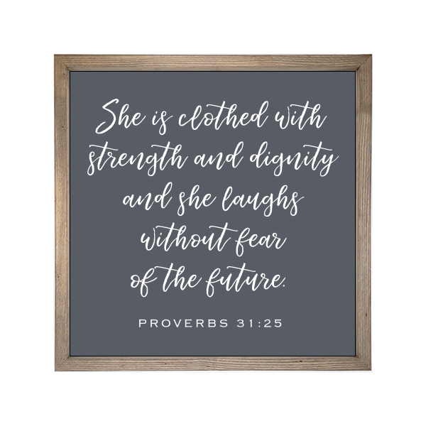 24x24 Thin Oak | Charcoal Canvas