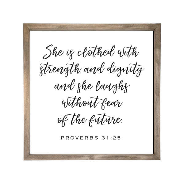 24x24 Thin Oak | White Canvas