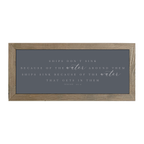 16x7 Thin Oak | Charcoal Canvas