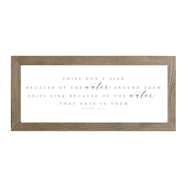 16x7 Thin Oak | White Canvas