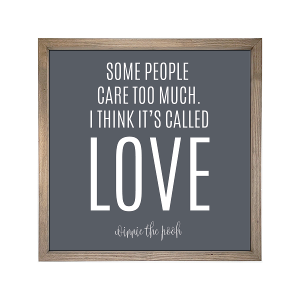 24x24 Thin Oak | Charcoal Canvas