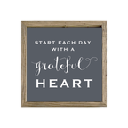 16x16 Thin Oak | Charcoal Canvas